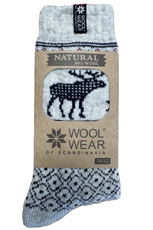 WOOLWEAR of Scandinavian kvalitets ragsokker 80% uld