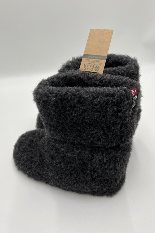 Varme Bamsefutter og HOME shoes af 100% ren uld