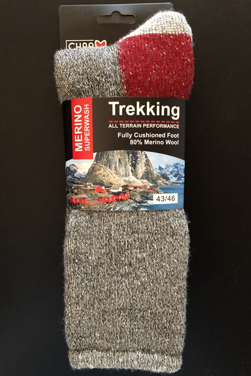 Ragsokker i trekking udgave af 80% merinould